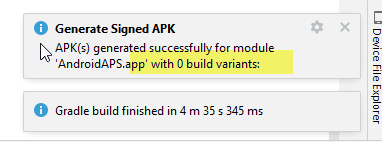 生成的 APK 有 0 个构建变体
