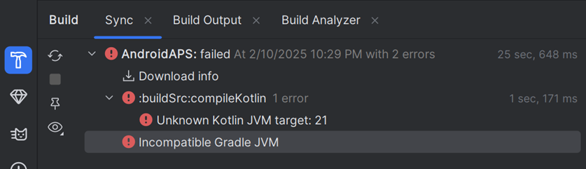 Gradle JVM 不兼容