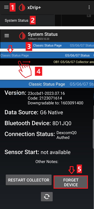 xDrip+ 系统状态